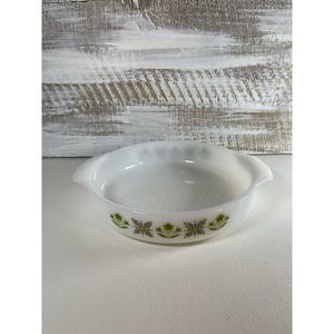 Anchor Hocking Vintage Fire King Meadow Green #429 9" Round Casserole